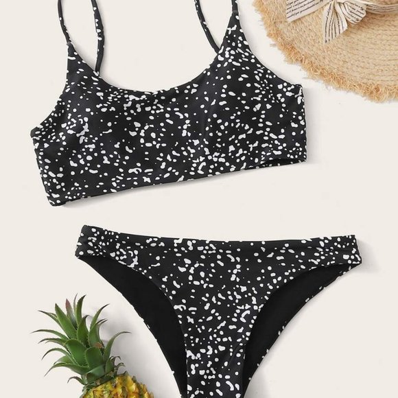 SHEIN Other - SHEIN Dalmatian Print Bikini Swimsuit